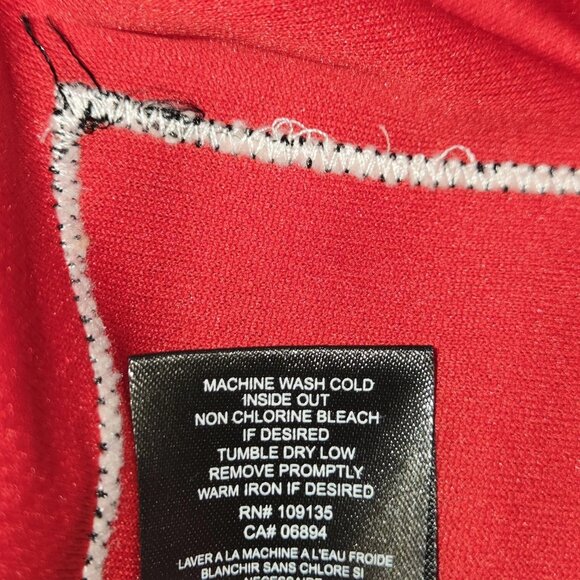 Chicago Bulls Basketball Jersey Mens Large Red 2-Sided Printed Spell Out‎ NBA - Picture 8 of 8